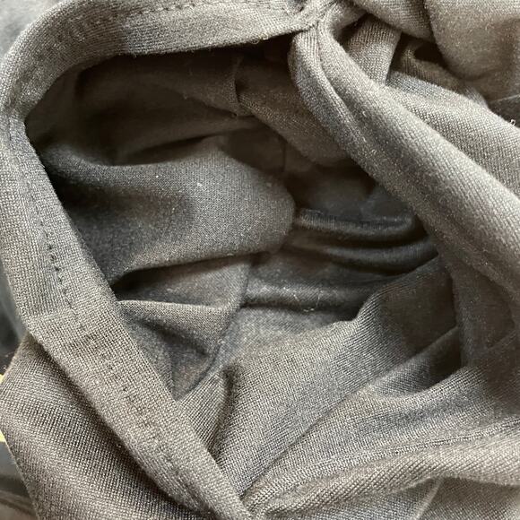 Muk Luks Women's PXL Black Lightweight Long Sleeve Open Drape Front Cardigan - Picture 4 of 5